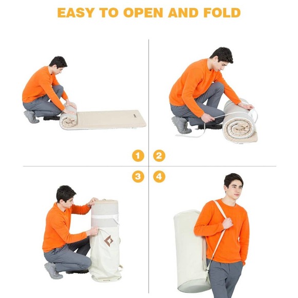 KingCamp Cot Pads for Camping Soft Comfortable Memory Foam - Picture 6 of 8